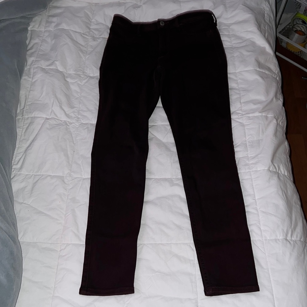 Hollister Black+Cranberry Skinny Sz.6/28